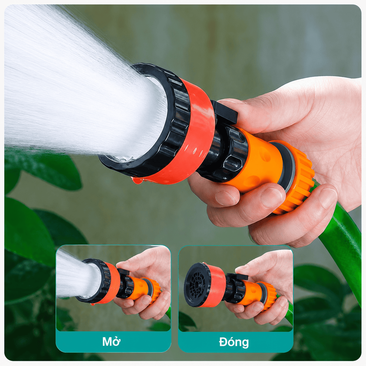 Đầu Vòi Tưới Cây Tăng Áp V34 - Chống dập mầm cây, phun sương