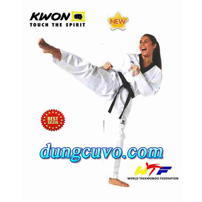 Võ Phục Taekwondo KWON Chính Hãng-Chuẩn Thi Đấu Vải Kim Cương Fighter