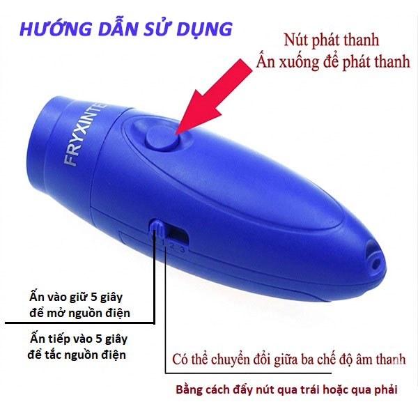 Còi Điện Thể Thao FRYXINTE – Còi Trọng Tài Âm Lớn Rõ, Không Cần Thổi