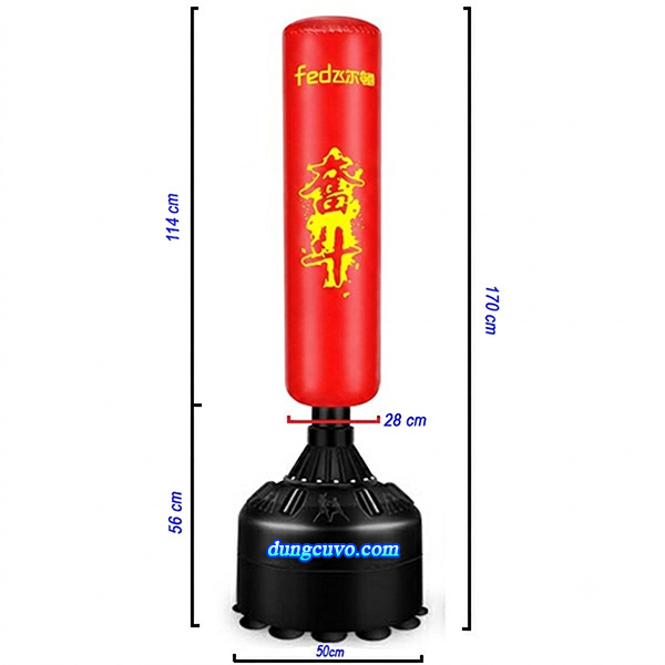 Bao Cát Đứng FED Cao Cấp 170cm – Giá Tốt, Đầm Chắc, Tập Tại Nhà