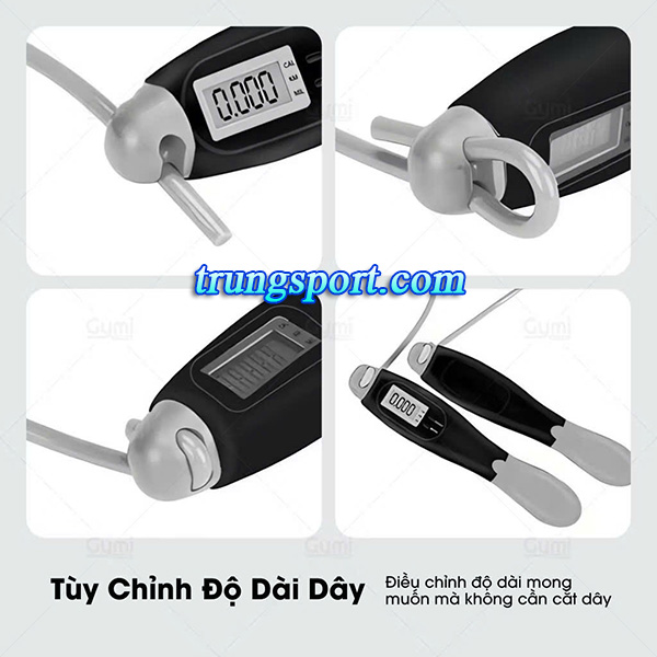 Dây Nhảy Đếm Số Điện Tử Không Dây | Dây Nhảy Cardio Thông Minh