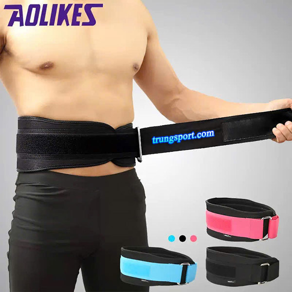 Đai Lưng Mềm Tập Gym Aolikes A-1698 – Bảo Vệ Cột Sống, Trợ Lực Gánh Tạ