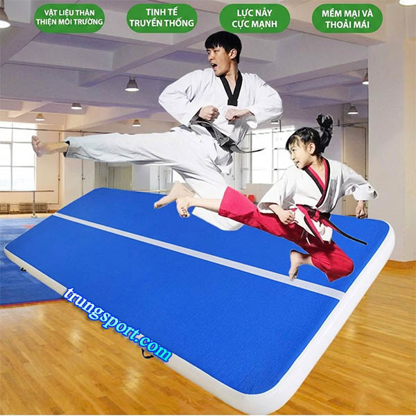 Thảm Bơm Hơi Tập Nhào Lộn – Air Track Gymnastics Tặng Kèm Bơm Điện