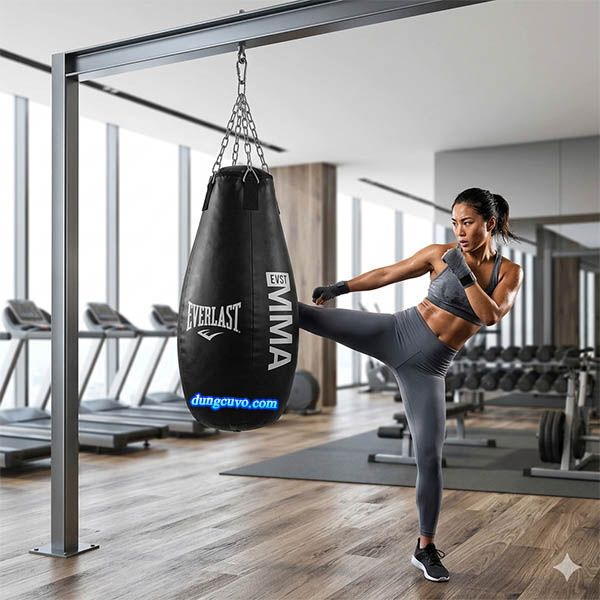Bao Cát Treo Trái Lê Everlast MMA | Bao Cát Đấm Móc Chuyên Nghiệp