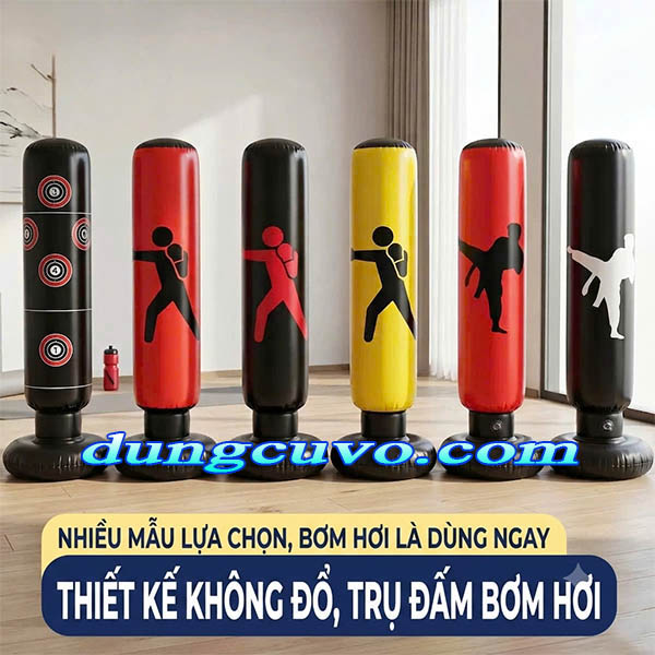 Bao Cát Đứng Lật Đật Bơm Hơi | Bao Cát Boxing Tự Đứng Cho Gia Đình