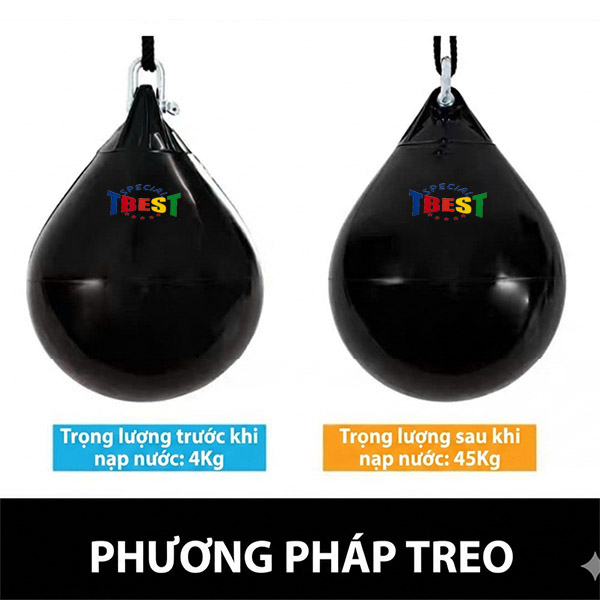 Bóng Đấm Nước Boxing TBEST – Bao Đấm Nước Cao Cấp, Chân Thực