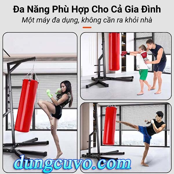 Giá Treo Bao Cát Chữ U Chịu Lực Cao Cấp – Không Khoan Tường, Chắc Chắn