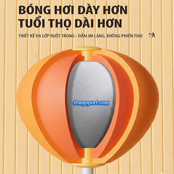 Bóng Đấm Phản Xạ Tự Đứng Đế Hút Chân Không - Tập Boxing Tại Nhà