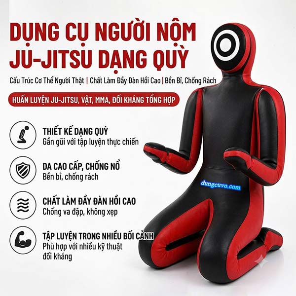 Con Nộm Vật MMA Jiu-Jitsu Dáng Quỳ Cao Cấp (110cm x 90cm) | Giá Tốt