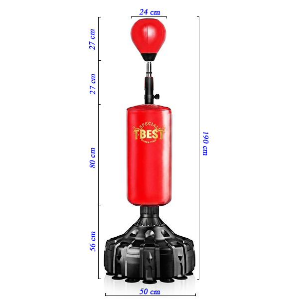 Bao Cát Đứng TBEST Cao Cấp 190cm Tích Hợp Bóng Phản Xạ – Giá Tốt