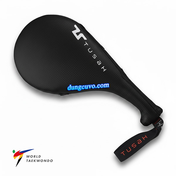 Vợt Đá Đôi TUSAH Vân Carbon Cao Cấp – Đích Đá Taekwondo Chuẩn WT