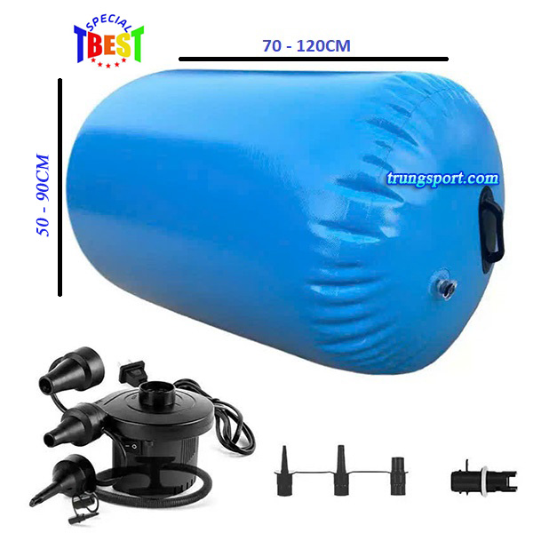 Con Lăn Tập Nhào Lộn Bơm Hơi Air Roller-Hỗ Trợ Tập Yoga Uốn Dẻo