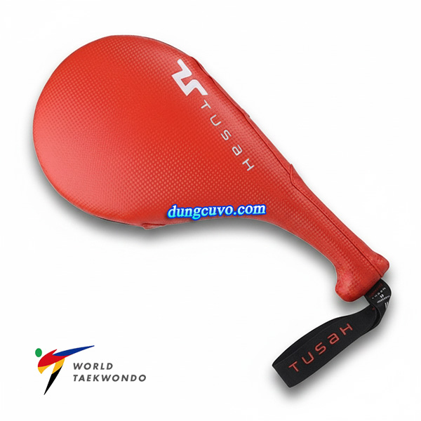 Vợt Đá Đôi TUSAH Vân Carbon Cao Cấp – Đích Đá Taekwondo Chuẩn WT