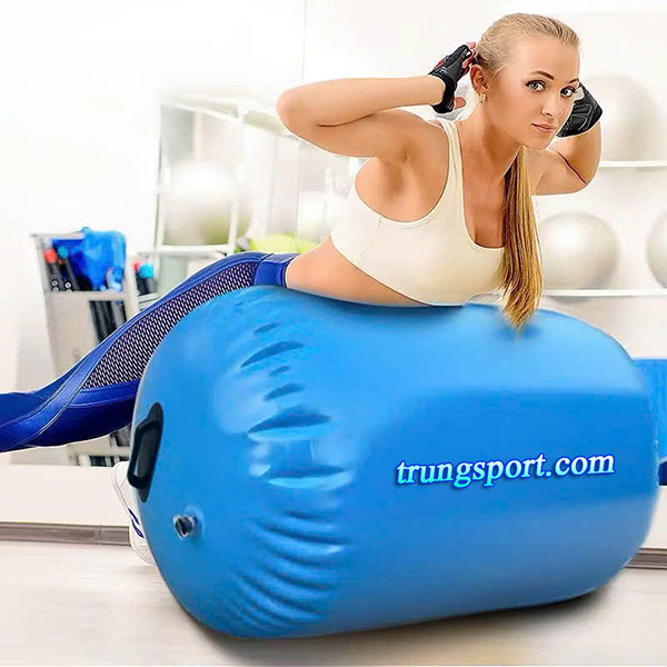 Con Lăn Tập Nhào Lộn Bơm Hơi Air Roller-Hỗ Trợ Tập Yoga Uốn Dẻo
