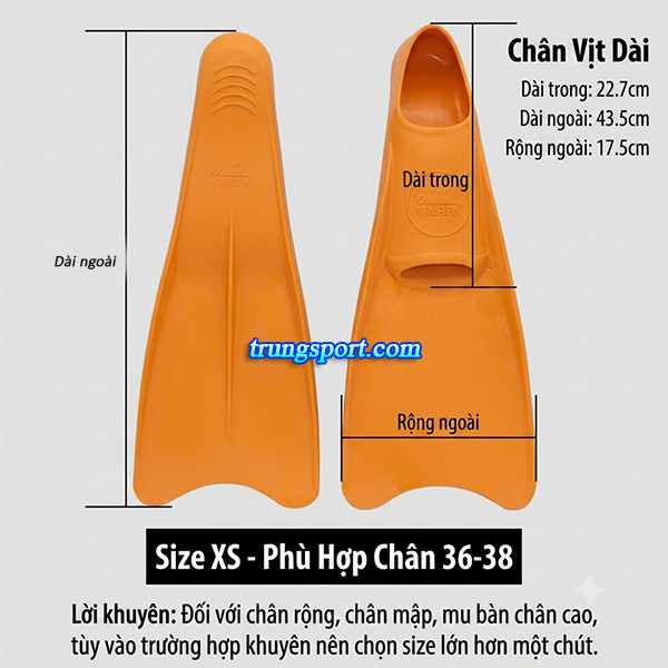 Chân Vịt Bơi Lội Yingfa Chính Hãng | Chân Vịt Tập Bơi Chuyên Nghiệp