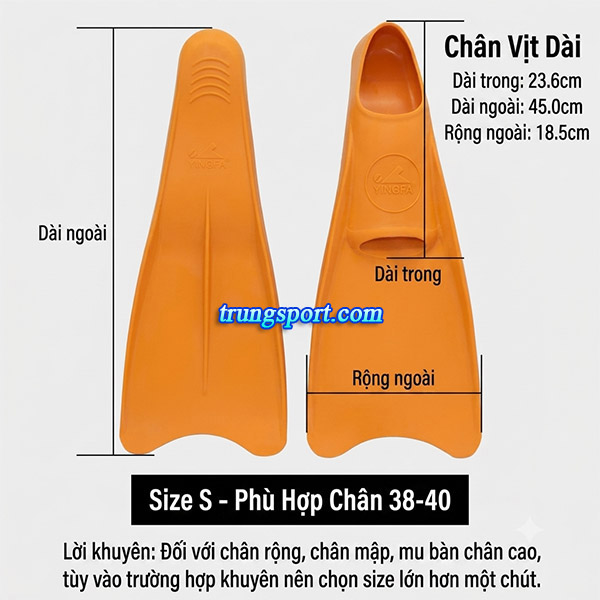 Chân Vịt Bơi Lội Yingfa Chính Hãng | Chân Vịt Tập Bơi Chuyên Nghiệp