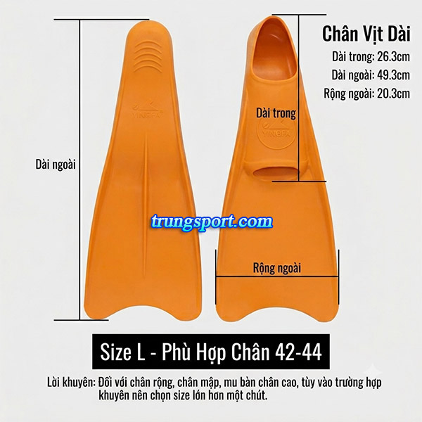 Chân Vịt Bơi Lội Yingfa Chính Hãng | Chân Vịt Tập Bơi Chuyên Nghiệp