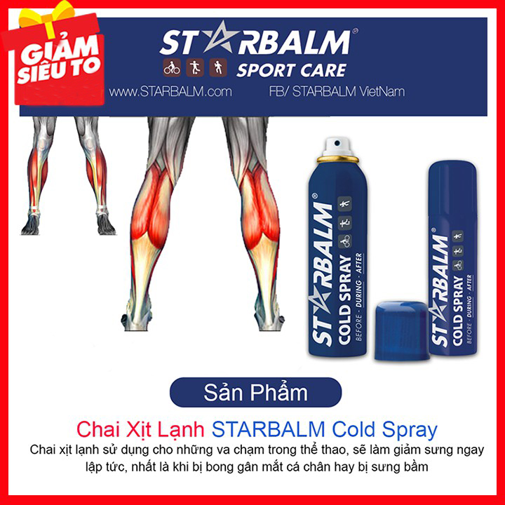 BÌNH XỊT LẠNH GIẢM ĐAU STARBALM