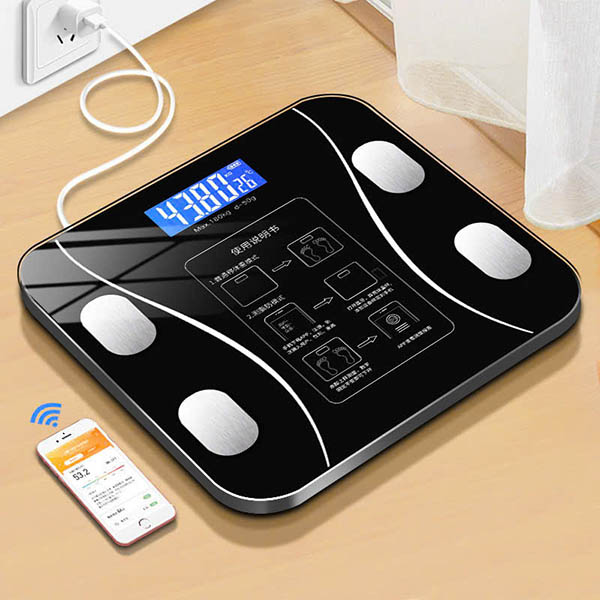 Cân Mỡ Cơ Thể Body Fat Scale | Kết Nối APP – Sạc USB