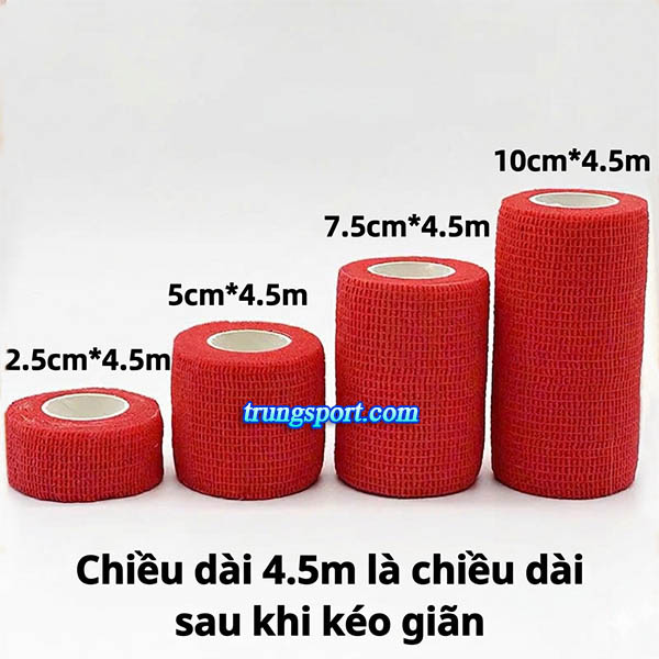 Băng Dán Thun Tự Dính (Cao Su Non) - Băng Quấn Cổ Chân Đá Bóng Giá Tốt
