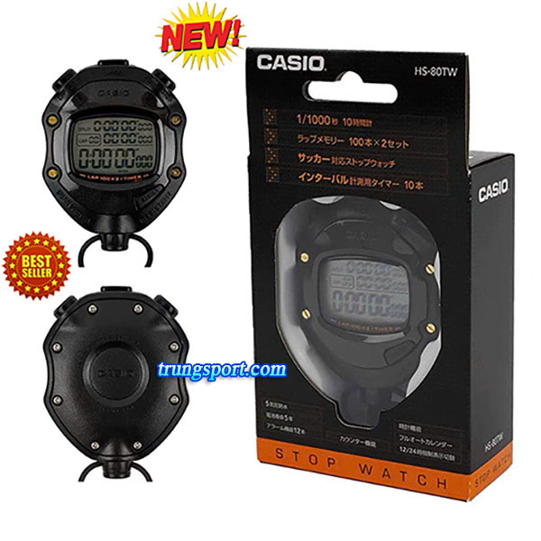 Đồng Hồ Bấm Giờ Casio HS-80TW Chính Hãng – Cho Thể Thao Chuyên Nghiệp
