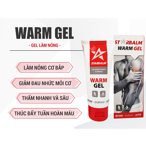 GEL NÓNG GIẢM ĐAU STARBALM WARM GEL – Làm Ấm Nhanh, Giảm Đau Sâu