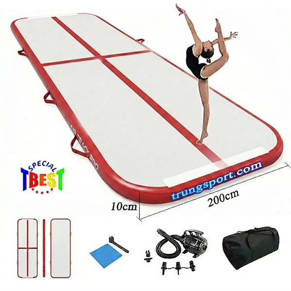 Thảm Phao Bơm Hơi Thể Dục | Đàn Hồi Cao Cho Vận Động Thể Thao (0.1*2M)