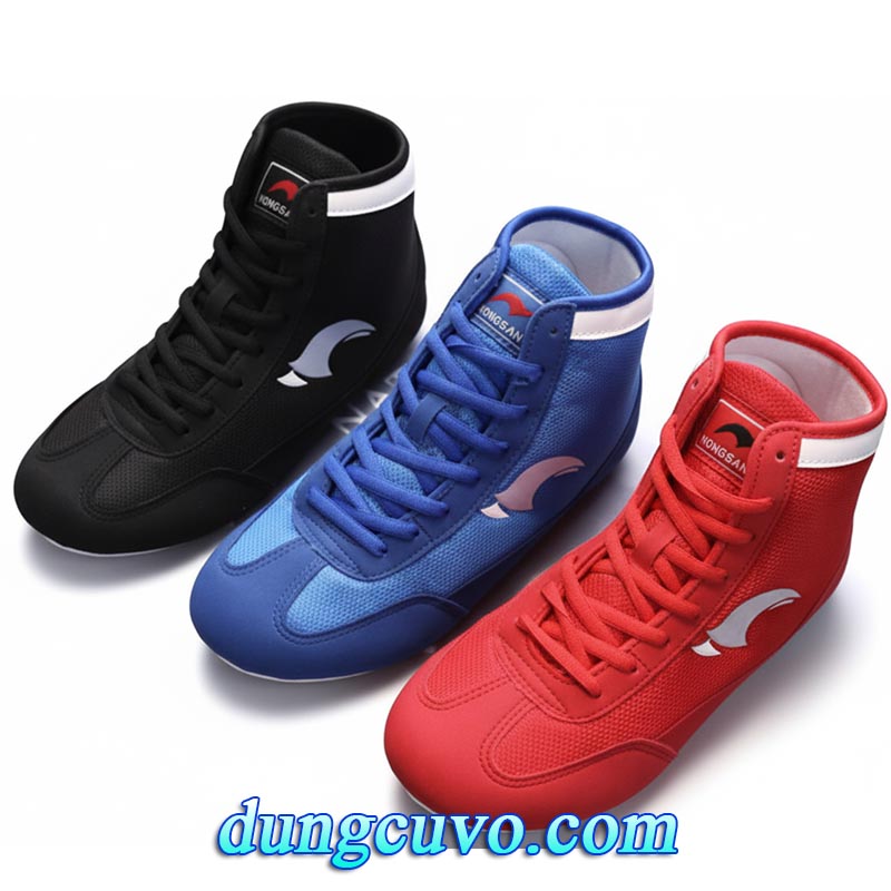 Giày Boxing Boxer Tập Luyện & Thi Đấu – Cổ Cao – Bám Sàn Cực Tốt