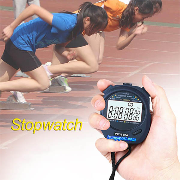 Đồng Hồ Bấm Giờ Stopwatch PC3830A – Chính Xác 1/100s, Bền Bỉ