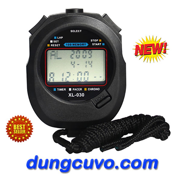 Đồng Hồ Bấm Giờ Stopwatch XL-030 – Gọn Nhẹ, Dễ Dùng, Giá Tốt