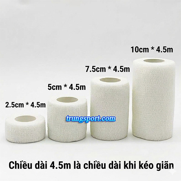 Băng Dán Thun Tự Dính (Cao Su Non) - Băng Quấn Cổ Chân Đá Bóng Giá Tốt