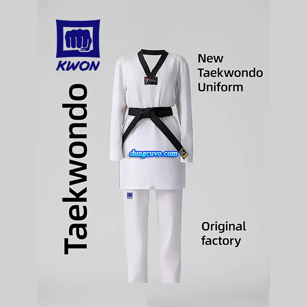Võ Phục Taekwondo KWON Chính Hãng-Chuẩn Thi Đấu Vải Kim Cương Fighter