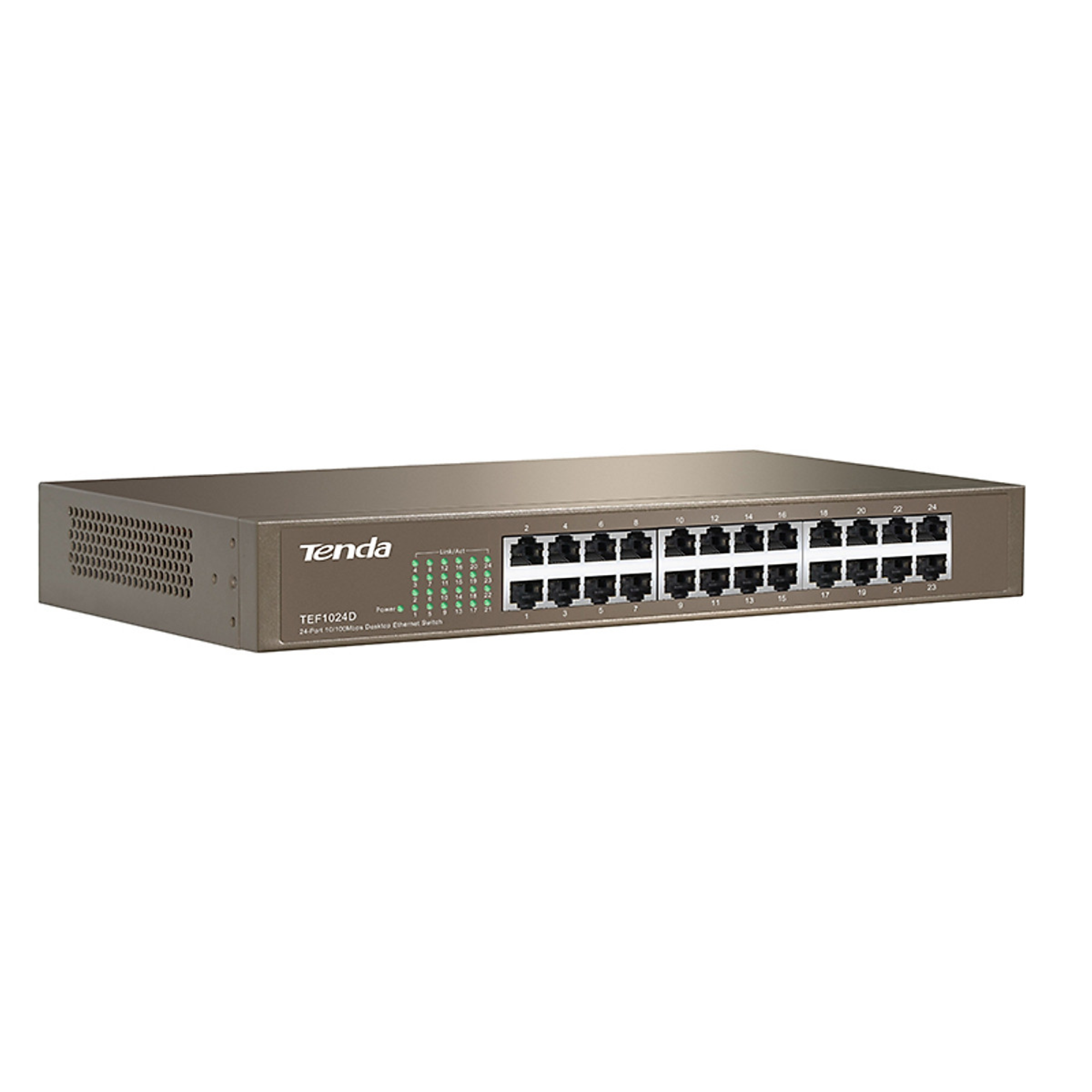 Bộ Chia Mạng Tenda TEF1024d 5 Cổng Băng Thông 100M Vỏ Sắt