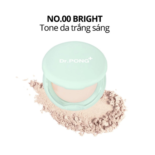 Phấn nền kiềm dầu dành cho da mụn DR.PONG Acne Ace 002 Blurring Powder 9g