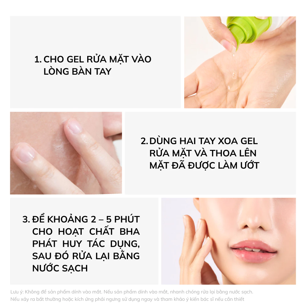 Gel rửa mặt giảm mụn Dr.PONG p55 BHA Acne Clear Face Wash 100ml