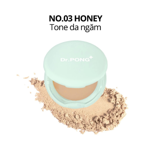 Phấn nền kiềm dầu dành cho da mụn DR.PONG Acne Ace 002 Blurring Powder 9g