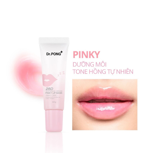 Dưỡng ẩm môi, giảm thâm môi Dr.Pong 28D Whitening Drone Lip Mask 8.5g