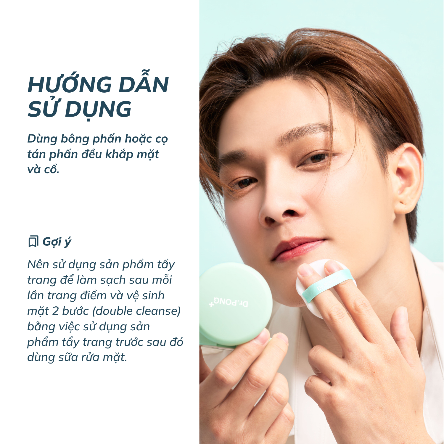 Phấn nền kiềm dầu dành cho da mụn DR.PONG Acne Ace 002 Blurring Powder 9g
