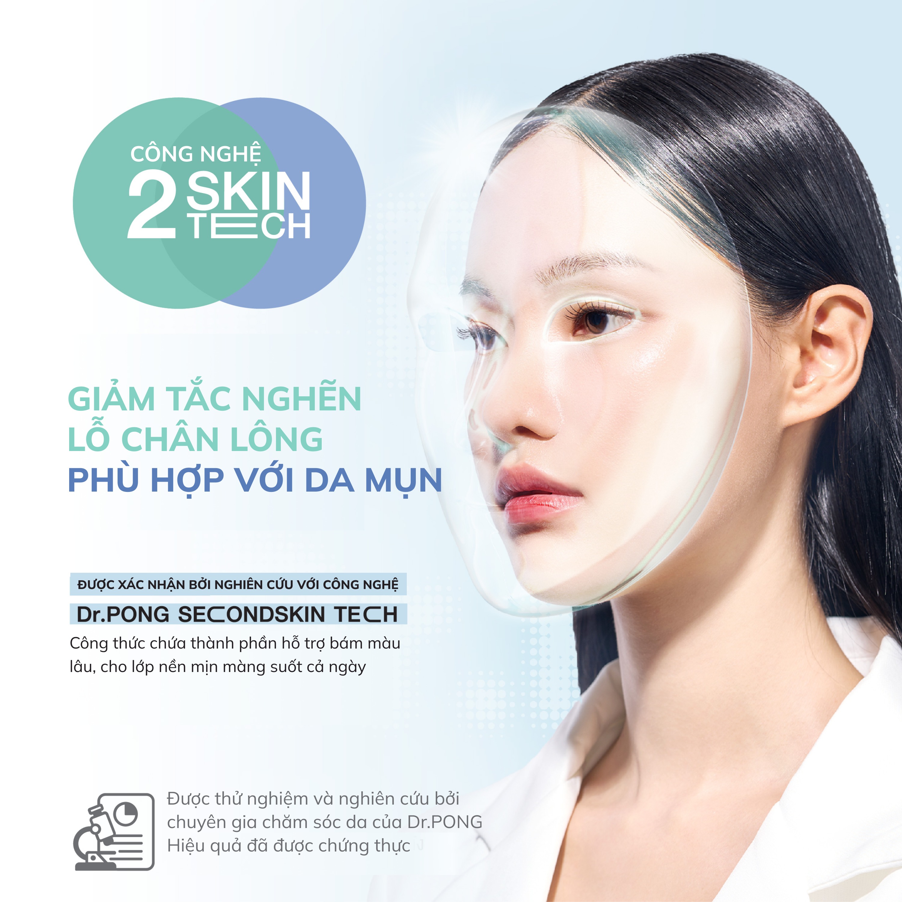 Phấn nước dành cho da dầu mụn Dr.PONG Acne Ace Longwear Cushion 15g