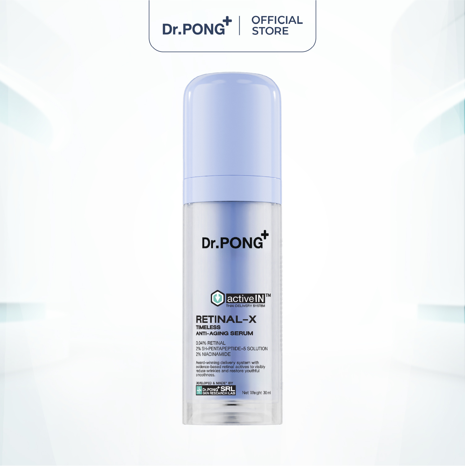 Serum hỗ trợ làm mờ nếp nhăn, trắng da Dr.PONG Retinal-x Timeless Anti-aging Serum