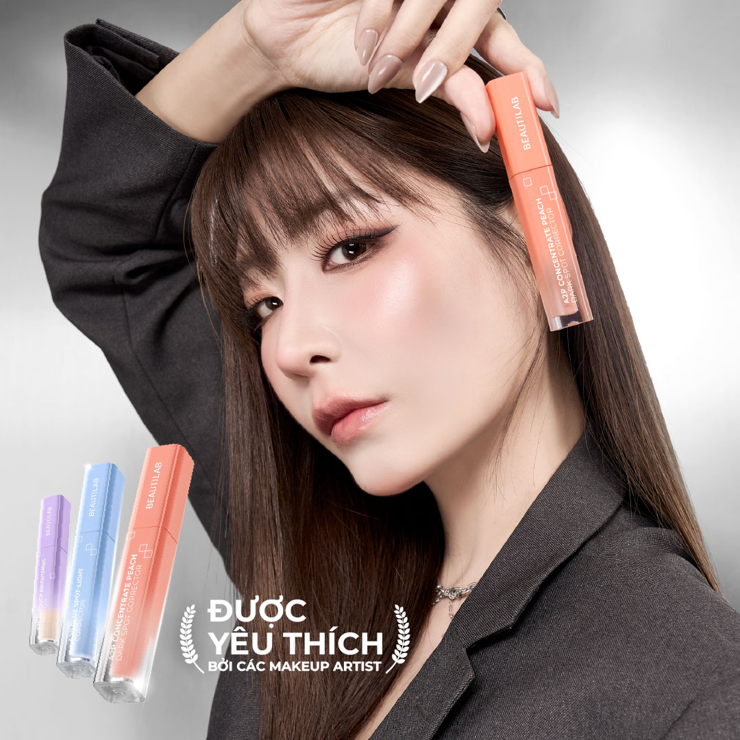 Kem che khuyết điểm & triệt sắc BEAUTILAB A2P Concentrate Peach Dark Spot & Retouch Brightening Concealer 2.5g