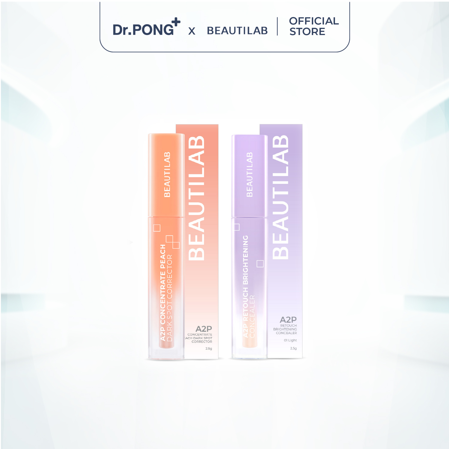 Kem che khuyết điểm & triệt sắc BEAUTILAB A2P Concentrate Peach Dark Spot & Retouch Brightening Concealer 2.5g