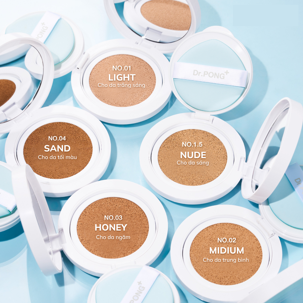 Phấn nước dành cho da dầu mụn Dr.PONG Acne Ace Longwear Cushion 15g