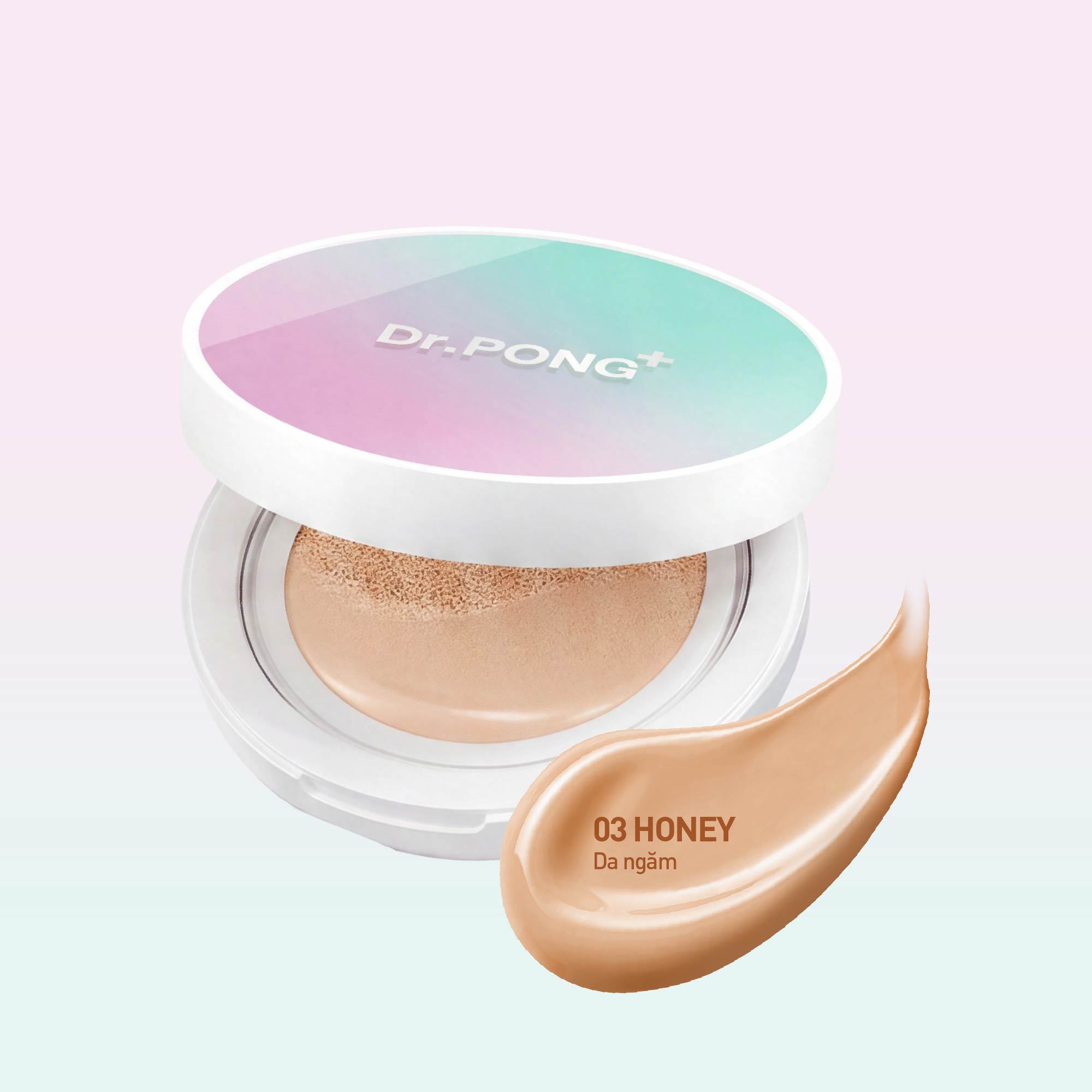 Phấn nước cho da dầu mụn, che khuyết điểm, mịn lì, kiềm dầu DR.PONG MATTE PRO ACNE ACE LONGWEAR CUSHION SPF50+ PA++++