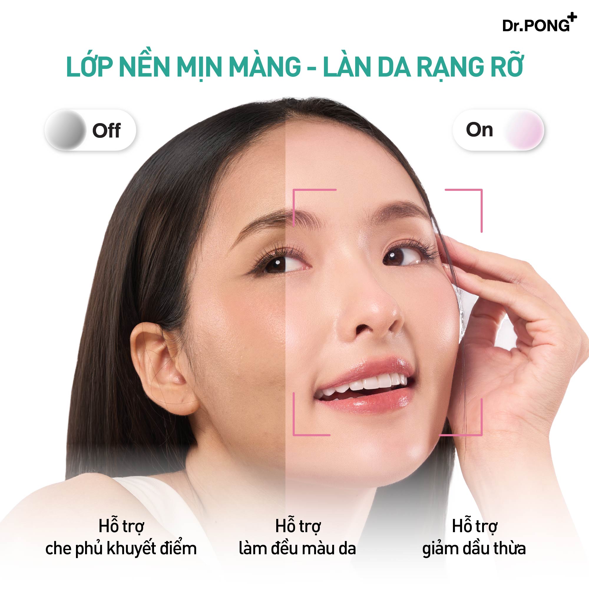 Phấn nước cho da dầu mụn, che khuyết điểm, mịn lì, kiềm dầu DR.PONG MATTE PRO ACNE ACE LONGWEAR CUSHION SPF50+ PA++++