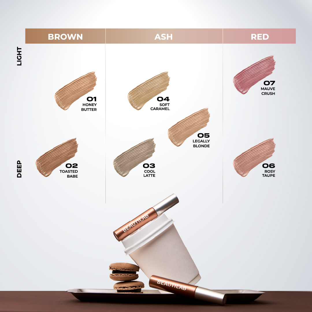 Mascara chân mày tự nhiên, giữ nếp, bền màu, lâu trôi BEAUTILAB Cloudbrow Natural Fluffy Fix Mascara