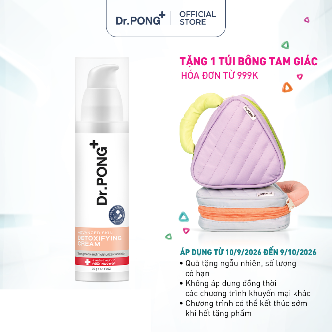 Kem dưỡng cấp ẩm chuyên sâu Dr.PONG Advanced Skin Detoxifying Cream 30g