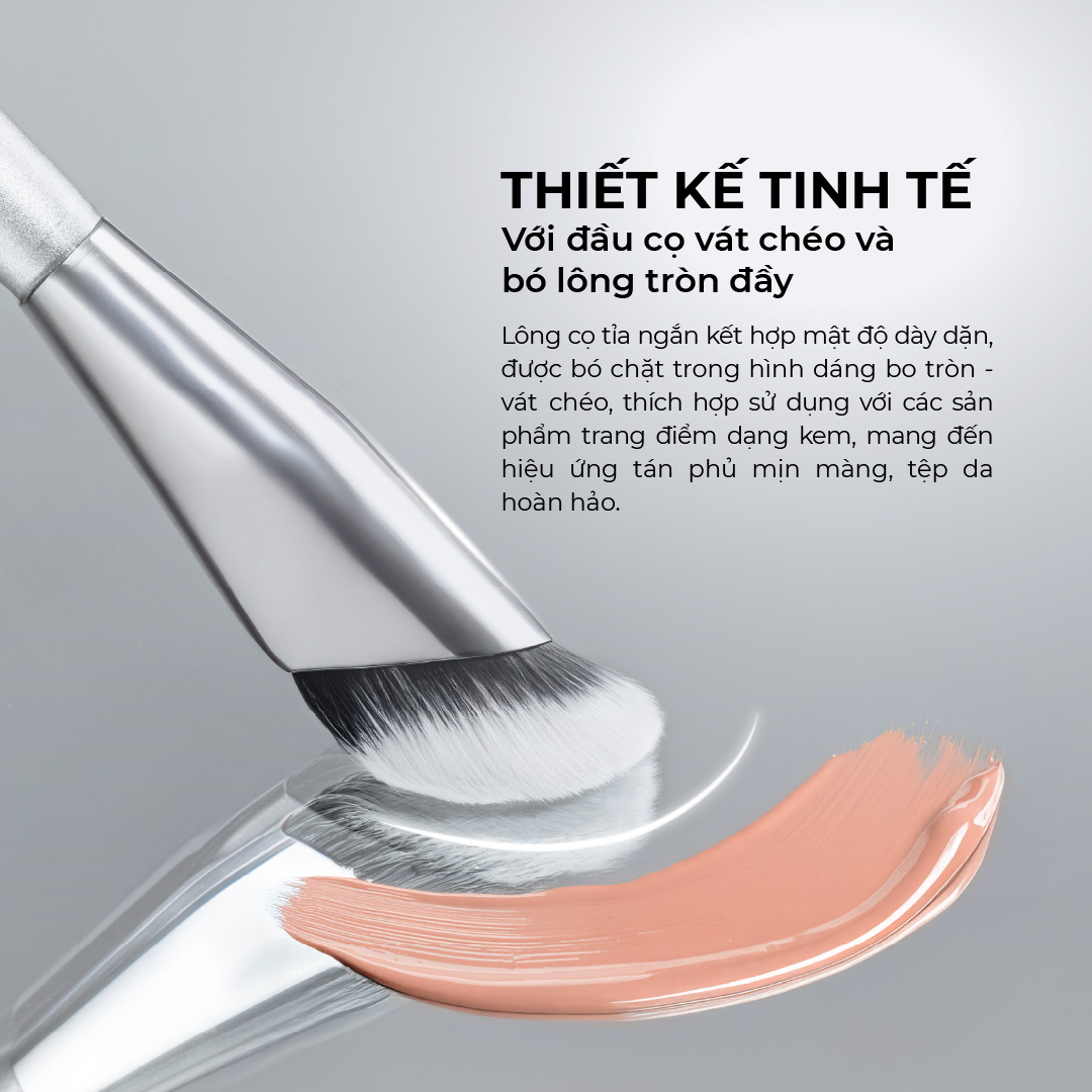 Cọ Trang Điểm Đa Năng, Lông Mềm BEAUTILAB Blend & Fix Pro Blending Brush