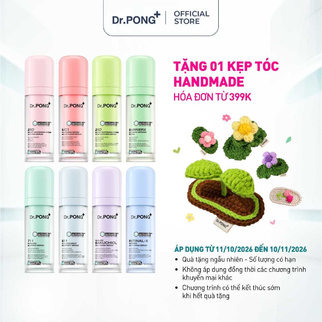 Serum Dr.PONG Gen2 công nghệ activeIN™ Mới 30ml