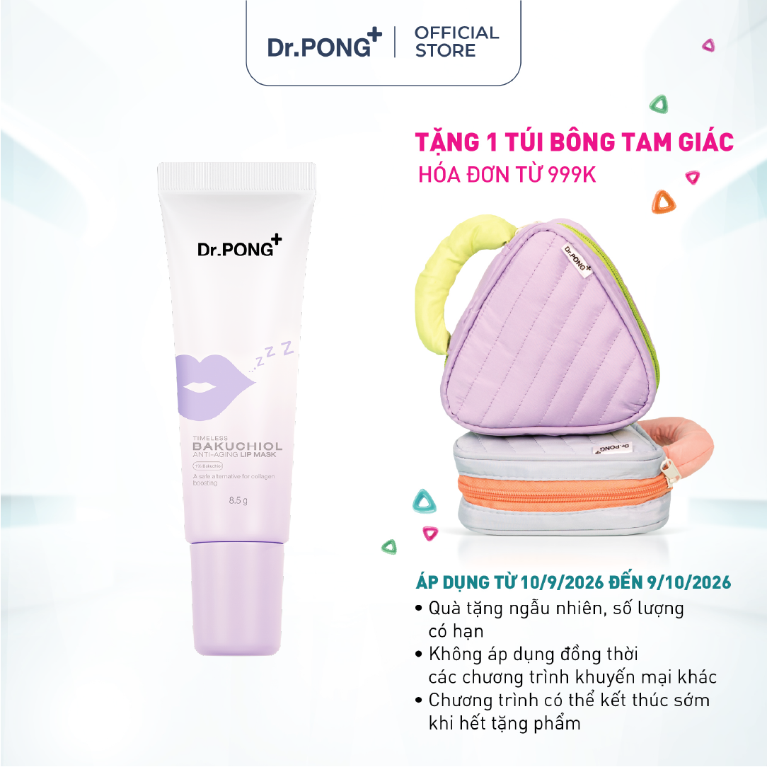 Mặt nạ dưỡng môi Dr.PONG Timeless Bakuchiol Anti-aging Lip Mask 8.5g